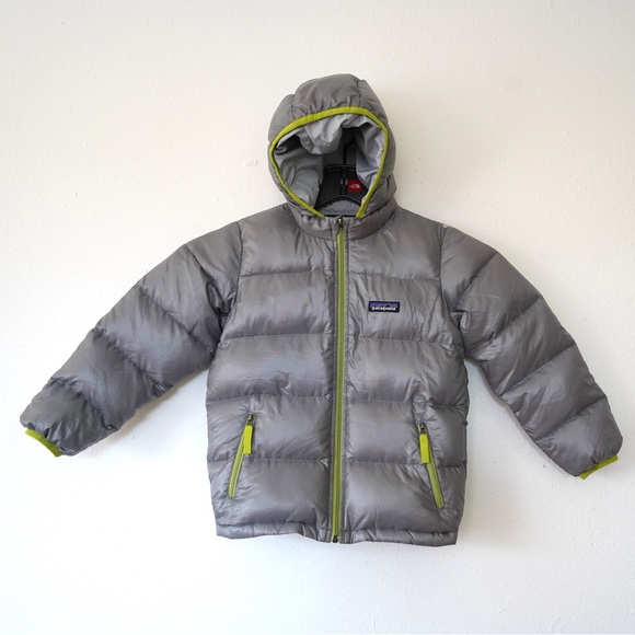 Patagonia Other - Patagonia Jacket Coat Hi-Loft Down Sweater Hoody Size 5T Thermal Silver Gray